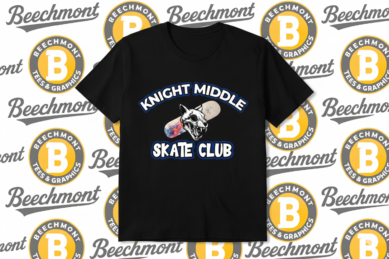 Knight Middle Skate Club Tee Shirts