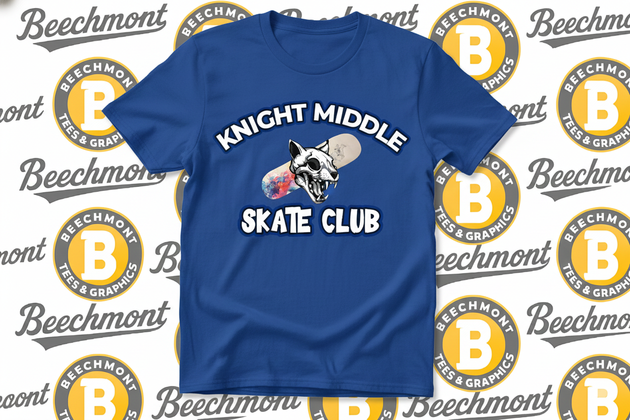 Knight Middle Skate Club Tee Shirts