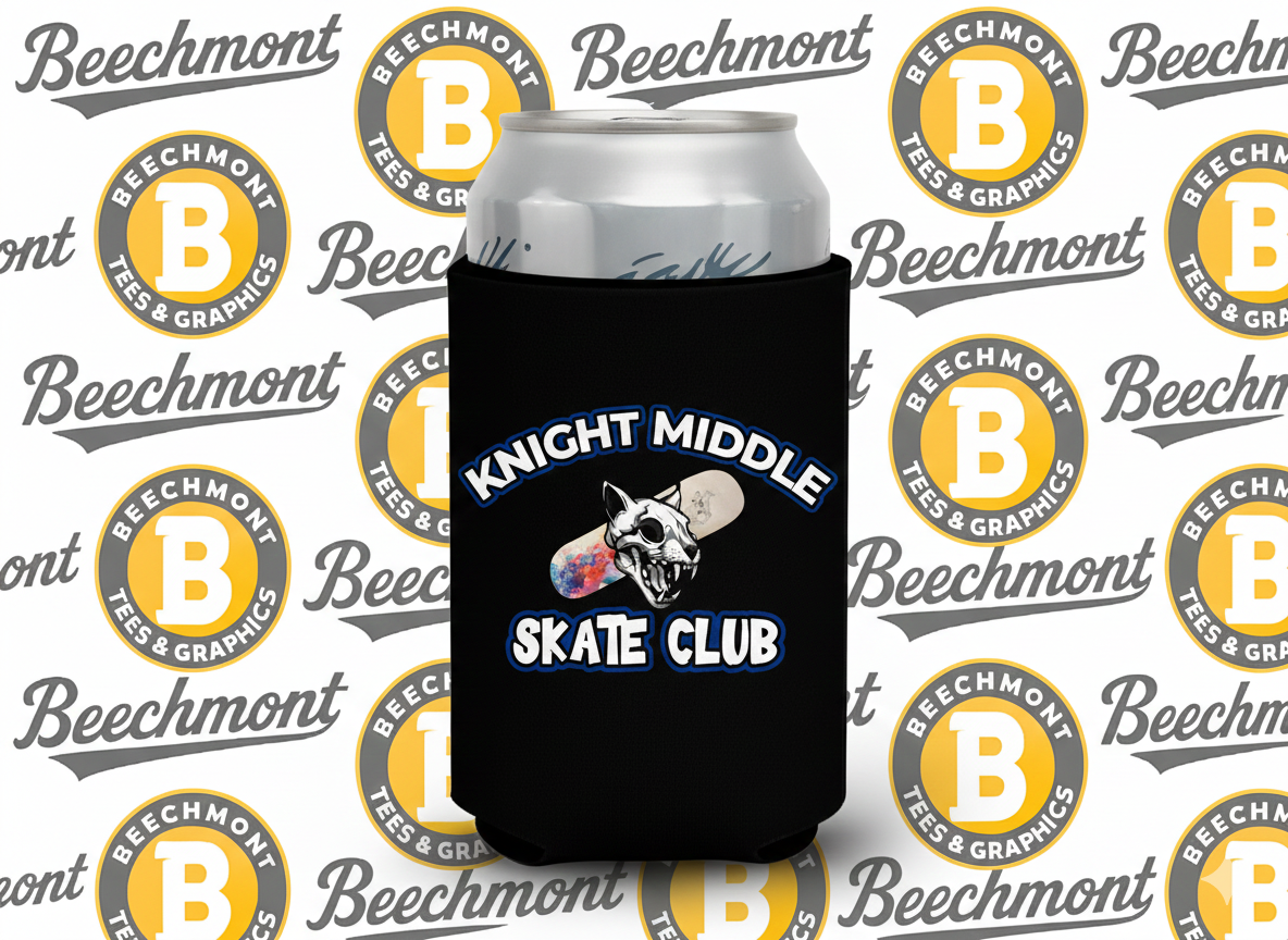 Knight Middle Skate Club Can Coozie