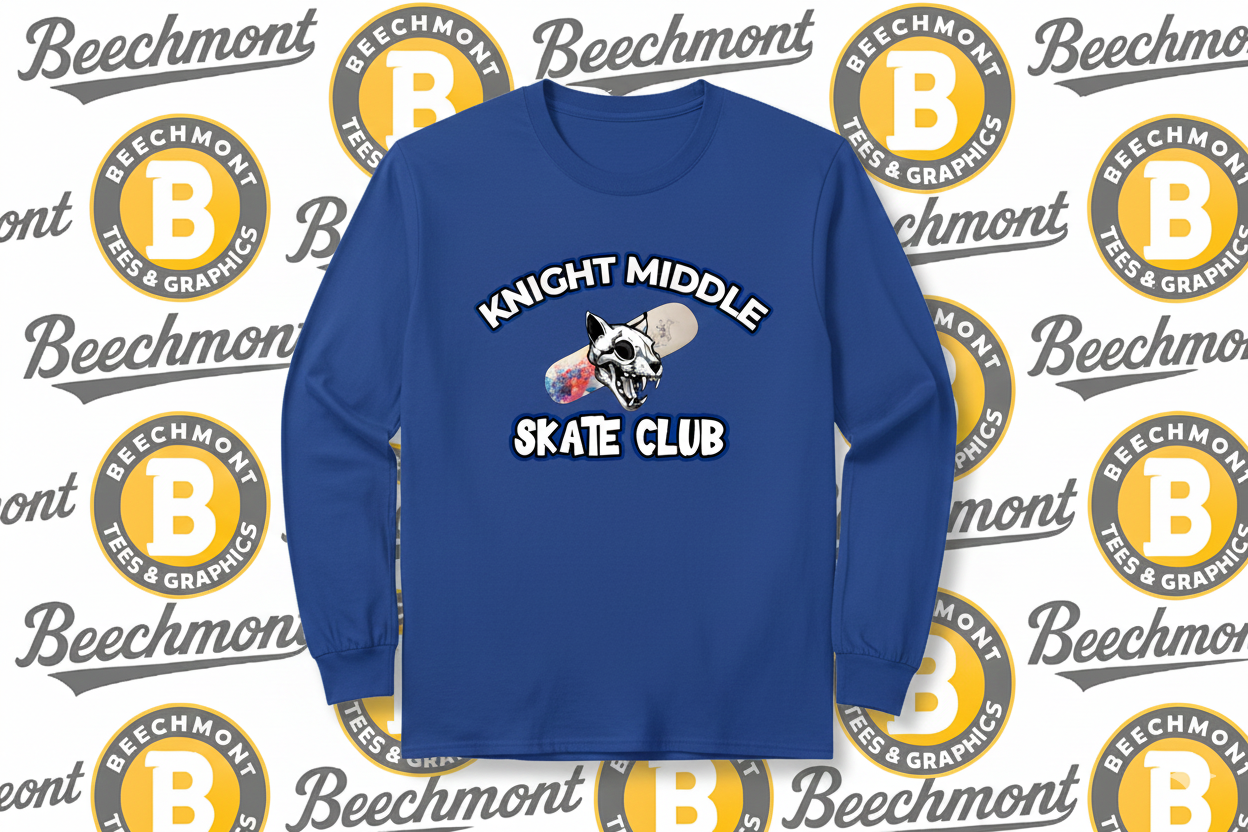 Knight Middle Skate Club Tee Shirts