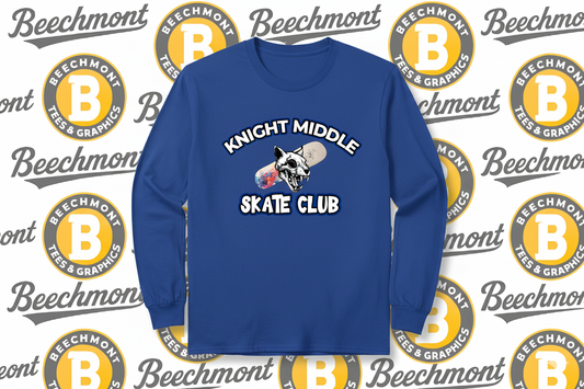 Knight Middle Skate Club Tee Shirts