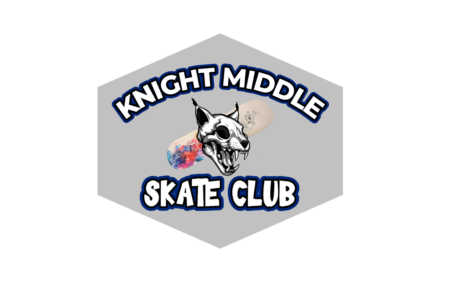 Knight Middle Skate Club Stickers 2/$5